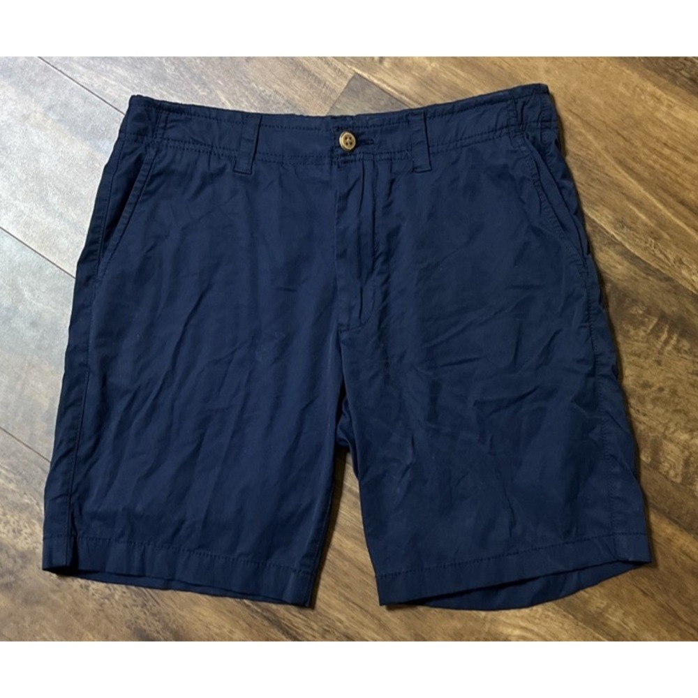 Tailor Vintage Airotec Luxe Performance Golf Shorts Men 30 Slim Fit Navy Blue 9"